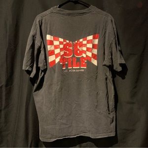 Vtg 90's Construction Tile Worker Single Stitched T-Shirt Mens Used Sz XL 23x28